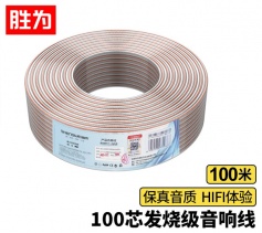 勝為發(fā)燒級音箱線 2*100芯音響線喇叭線音頻線 100米功放車載線 非屏蔽 AEC-1100